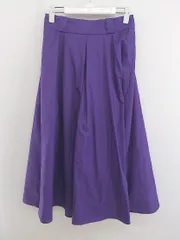 ◇ Simplicite シンプリシテェ ロング フレア スカート パープル レディース P  【中古】 【1208230013527】