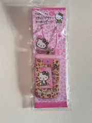 ハローキティ スライド携帯 キーホルダー ヒョウ柄 レオパード フォルダー携帯 キーリング