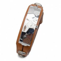 Jean Paul Gaultier bracelet leather band watch in camel