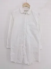 ◇ BEAUTY & YOUTH UNITED ARROWS 胸ポケット ロング丈 長袖 シャツ ブラウス サイズM オフホワイト レディース P  【中古】 【1209050003118】