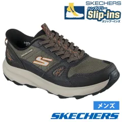 【OLV-オリーブ】スケッチャーズ スリップインズ メンズ スニーカー 靴 撥水 アウトドア ノーマル幅 SKECHERS Slip-ins RIDGE OAK-GATEWAY TRAIL リッジオーク ゲートウェイ トレイル 237788