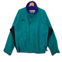 90's vintage 90年代 ヴィンテージ Columbia コロンビア ナイロンジャンパー 短丈 Bugaboo アウター ジャケット ブルゾン マレーシア製 Lサイズ エメラルドグリーン パープル