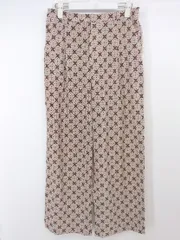 ◇ ROPE PICNIC ロペピクニック 総柄 パンツ サイズ38 ブラウン ベージュ系 レディース P  【中古】 【1209080001603】