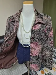 ハイクオリティ フィット感芸術 まとめ売り 刺繍 デザインテープ ルーズフィット ジャガード ジャケット