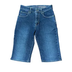 Wrangler W04233 ストレッチ ハーフデニムパンツ インディゴ サイズ27 レディースS ラングラーのサムネイル