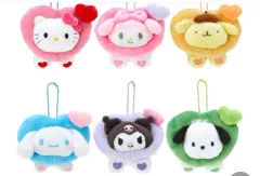 サンリオ ハローキティ カラフルハート ぬいぐるみ キーホルダー