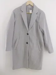◇ Newlyme ニューリーミー 中綿 長袖 チェスターコート サイズM グレー レディース P  【中古】 【1209120007114】のサムネイル
