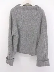 ◇ JEANASIS ジーナシス ケーブルニット 長袖 セーター サイズF グレー レディース P  【中古】 【1209130003595】