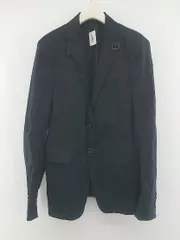 ◇ NICOLE CLUB FOR MEN ニコルクラブフォーメン 2B 長袖 テーラードジャケット サイズ46 ブラック メンズ P  【中古】 【1209130000860】