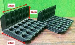 (20枚セット)　青果ネット/ブロックデバイダー　緑色　■T-374