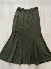 アメリカ製 ダークグリーン テンセルフィッシュテール スカート マーメイド USヴィンテージ
