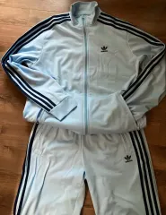 アディダス トラックジャージ トレーニングウェア セット スカイブルー