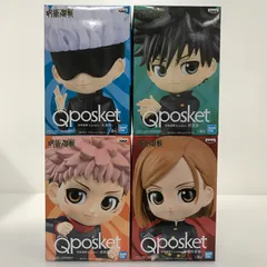 084 未開封 呪術廻戦 Q posket 五条悟 伏黒恵 虎杖悠仁 釘崎野薔薇 フィギュア4体セット【G0338-004】
