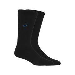 アシックス asics ONE POINT HIGH SOCKS ブラックXブルー バレーボール エキップメント(ユニ) (3053A137)、(003)ブラック×ブルー