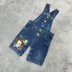 80-90 ミッキーマウス ベイビー サスペンダー ズボン