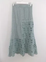 ◇ archives アルシーヴ レース 刺繍 ウエストゴム ロング Aライン スカート モスグリーン系 レディース P  【中古】 【1209260004035】のサムネイル