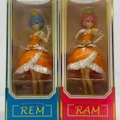【飾磨店】 中古 レム＆ラムPrettyPrincessPassionVer.セガオンラインクレーン限定スーパープレミアムフィギュア「Re：ゼロから始める異世界生活」