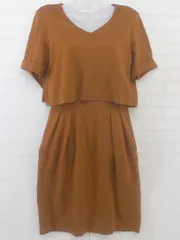 ◇ UNITED TOKYO ユナイテッド トウキョウ 半袖 膝丈 ワンピース サイズ1 ブラウン レディース P  【中古】 【1209290005293】のサムネイル