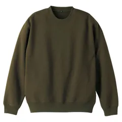 ユナイテッドアスレ UnitedAthle 10.0オンス クルーネックスウェット(パイル アダルト) カジュアルスウエツトジャケット (504401-33)、ｵﾘｰﾌﾞ