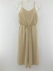 ◇ INGNI イング ウエストゴム サロペット サイズM ベージュ系 レディース P  【中古】 【1210030001468】