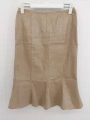 ◇ NOVESPAZIO ノーベスパジオ 膝下丈 マーメイド スカート サイズ38 ベージュ系 レディース P  【中古】 【1210040005784】
