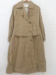 ◇ ◎ MURUA ムルーア ベルト付 長袖 トレンチ コート サイズF キャメル レディース P  【中古】 【1210040005425】