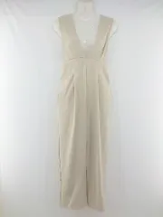 ◇ natural couture ナチュラルクチュール ハイウェスト サロペット サイズM ベージュ レディース P  【中古】 【1210050006979】のサムネイル