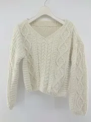 ◇ ROPE' ロペ 長袖 ニット セーター サイズ38 ライトベージュ レディース P  【中古】 【1210060001766】