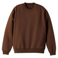 ユナイテッドアスレ UnitedAthle 10.0オンス クルーネックスウェット(パイル アダルト) カジュアルスウエツトジャケット (504401-52)、Dﾌﾞﾗｳﾝ