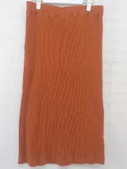 ◇ Eddie Bauer エディー バウアー ロング タイト ニット スカート サイズPM オレンジ レディース P  【1210070002333】