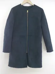 ◇ AG by aquagirl リバーシブル ジップアップ 長袖 ロング コート サイズL ネイビー レディース P  【中古】 【1210070002784】