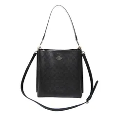 【中古Ａ】コーチ　ＣＯＡＣＨ　シグネチャー　２ＷＡＹ　ショルダーバッグ　ＣＡ５６１　ブラウン/ブラック