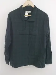 ◇ ◎ B:MING by BEAMS チェック プルオーバー 長袖 シャツ サイズM ダークグリーン ネイビー系 マルチ メンズ P  【中古】 【1210110001906】