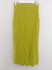 ◇ N. Natural Beauty Basic ウエストゴム ロング タイト ナロー スカート サイズM イエロー レディース P  【1210110001500】