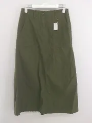 ◇ NATURAL BEAUTY BASIC ナチュラルビューティーベーシック ロング ナロー スカート サイズM カーキ レディース P  【中古】 【1210110004402】