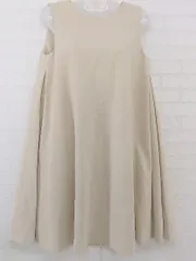 ◇ Rouge vif la cle ルージュ ヴィフ ラクレ サイドタック ノースリーブ ミニ ワンピース サイズ38 ベージュ レディース P  【1210120009022】のサムネイル