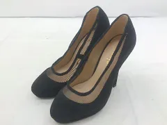 ◇ rienda リエンダ ハイヒール 切替メッシュ パンプス サイズS ブラック レディース P  【中古】 【1210140003116】