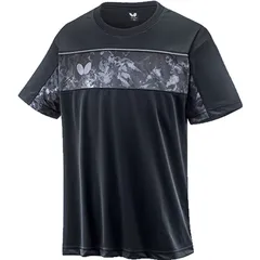 バタフライ(butterfly) ラセナ・Tシャツ 卓球半袖Tシャツ (46360-278)、ブラック