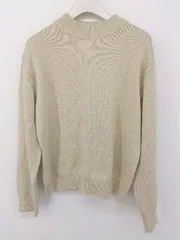 ◇ SUIT SELECT スーツセレクト 長袖 ニット セーター サイズM～L ライトベージュ系 レディース P  【中古】 【1210170003322】