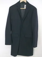 ◇ GLOBAL WORK グローバルワーク ウール混 長袖 チェスター コート サイズS ネイビー メンズ P  【中古】 【1210180009345】