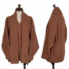 ヨーガンレールJURGEN LEHL ストール切替ニットカーディガン アプリコットM