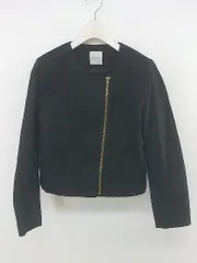 ◇ OPAQUE.CLIP オペークドットクリップ ジップアップ 長袖 ブルゾン サイズ38/M ブラック レディース P  【中古】 【1210200008235】