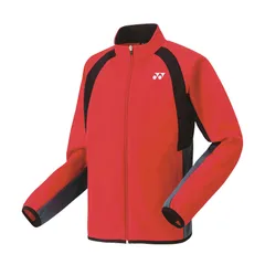 YONEX(ヨネックス) ニットウォームアップシャツ(フィットスタイル) 硬式テニス ウェア トレーニングシャツ 50139、(496)サンセットレッド