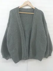 ◇ titivate ティティベイト ボタンレス 長袖 ニット カーディガン サイズM グレー レディース P  【中古】 【1210240003412】