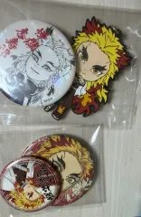 最終+おまけ付き))鬼滅の刃 煉獄 原画バッジ ラバーストラップ まとめ