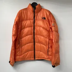 【中古】THE NORTH FACE サミットシリーズ アコンカグアダウンジャケット サイズM オレンジ ND18900 ザノースフェイス[17]