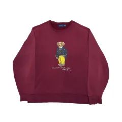XL POLO RALPH LAUREN(ポロラルフローレン) BIG ポロクマ プリンティング 起毛 スウェット