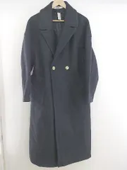 ■ Libra リブラ ロング 長袖 チェスター コート サイズF ネイビー系 レディース P  【中古】 【1210260001863】のサムネイル