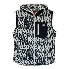 サイズ：0 NEW BALANCE GOLF ニューバランス  フリースベスト ロゴ柄 ブラック系 [240101596634] ゴルフウェア レディース ストスト