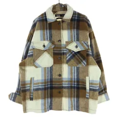 ZARA ザラ マルチカラー 長袖 シャツ XS ブラウン レディース 古着